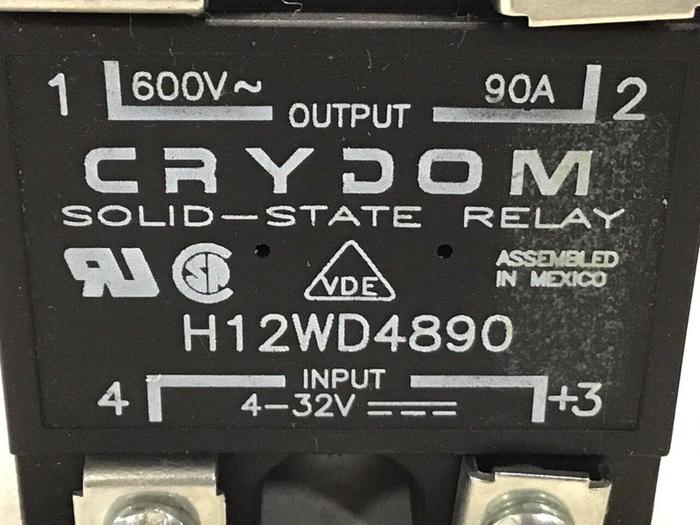 Used CRYDOM Solid State Relay H12WD4890 #123078