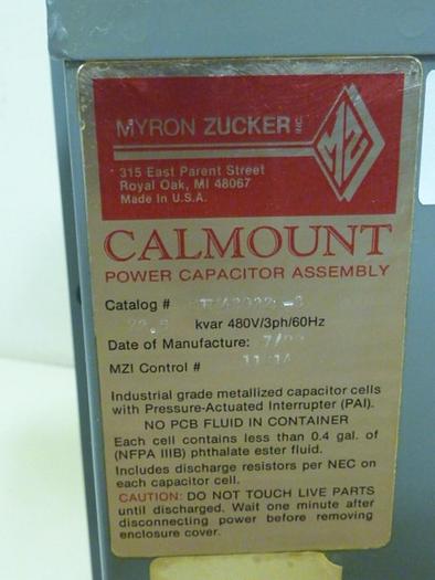 Used CALMOUNT Power Capacitor KIM43022X-3 #65728