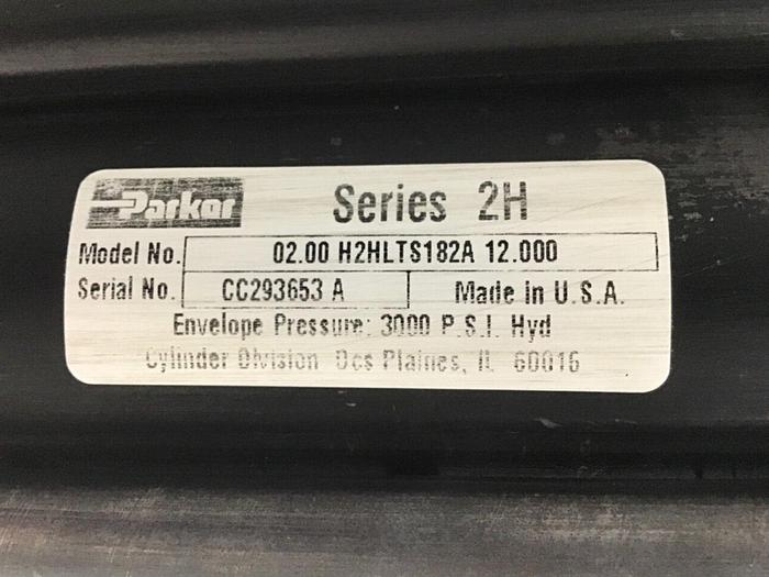 Used PARKER Injection Sled Cylinder 02.00 H2HLTS182A 12.000 Used