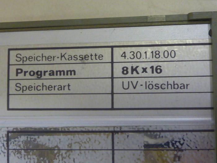 Used SCHLEICHER Memory Cassette 4.30.1.18.00 #78466