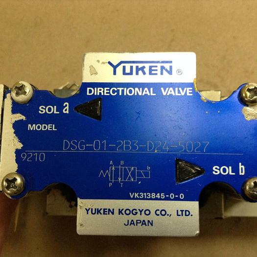 Used YUKEN Directional Valve DSG-01-2B3-D24-5027 #78633