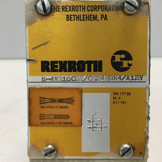 Used REXROTH Valve 54WE10C32/CG24N9K4A12V #93371