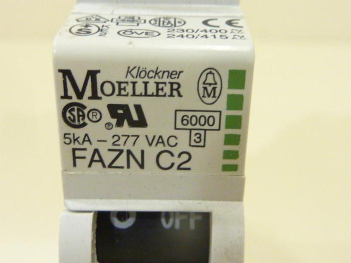 Used MOELLER Circuit Breaker FAZNC2 #43154
