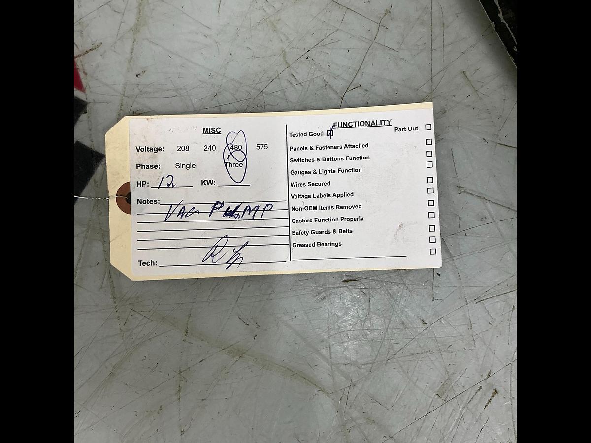 Used CONAIR RG216460A Vacuum Pump USED #151562