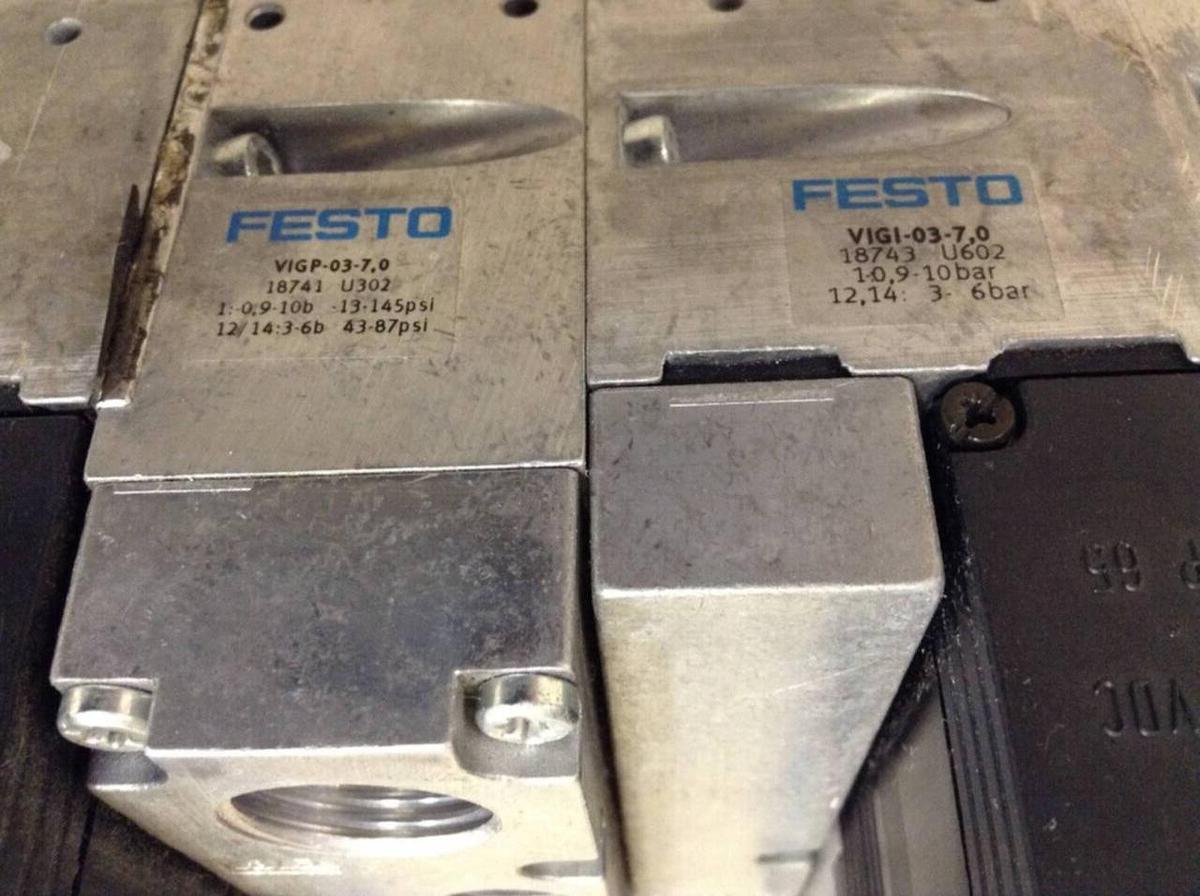 Used FESTO Control Block w/ Valves IMP2-03-1 USED