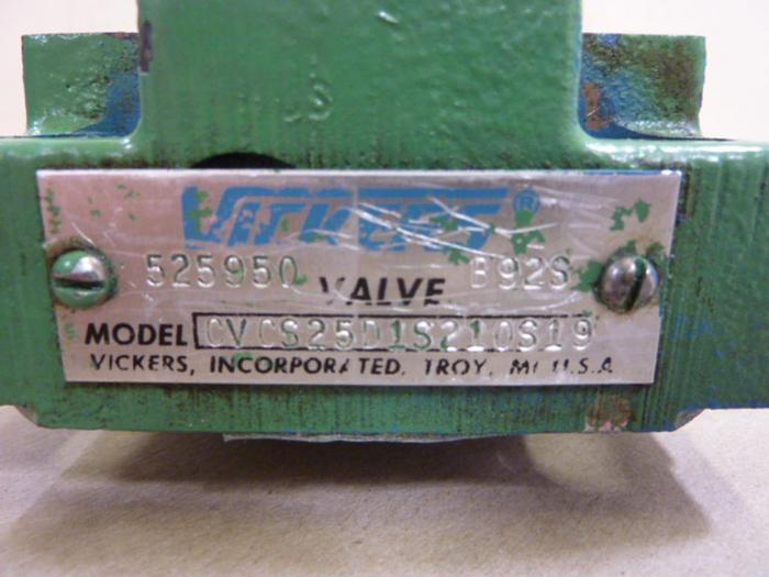 Used VICKERS Valve CVCS25D1S210S19 #64593