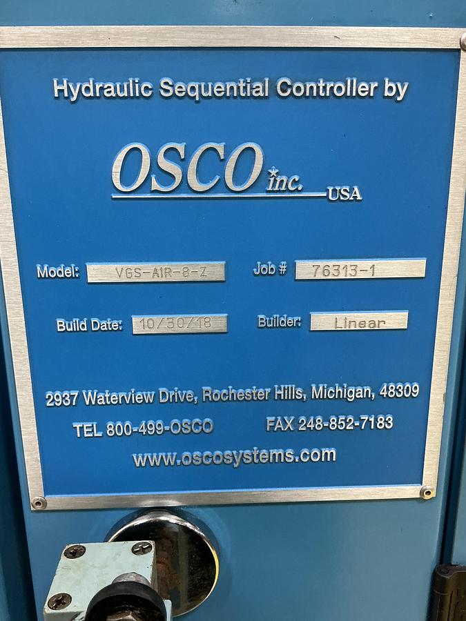 Used OSCO Valve Gate Controller / Not Cleaned Yet