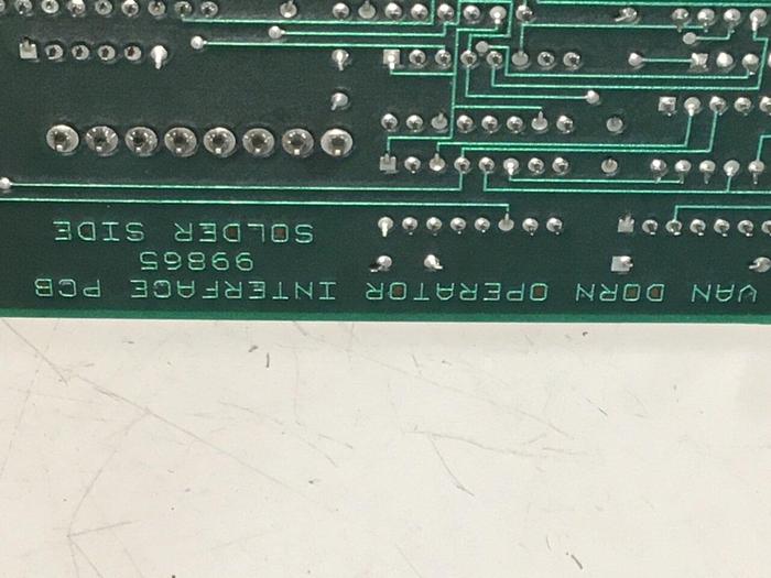 Used VAN DORN Circuit Board 99865 #129116