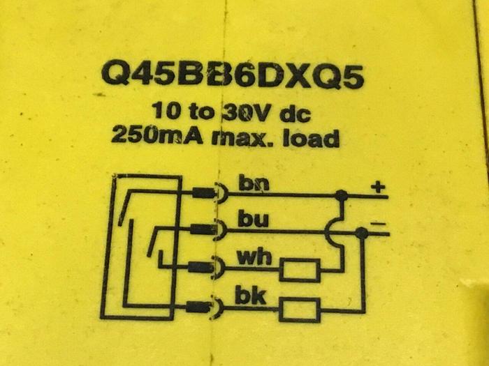 Used BANNER ENGINEERING Photoelectric Sensor Q45BB6DXQ5 #128512