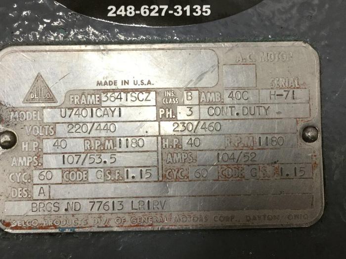 Used DELCO Motor U740ICAYI #108338