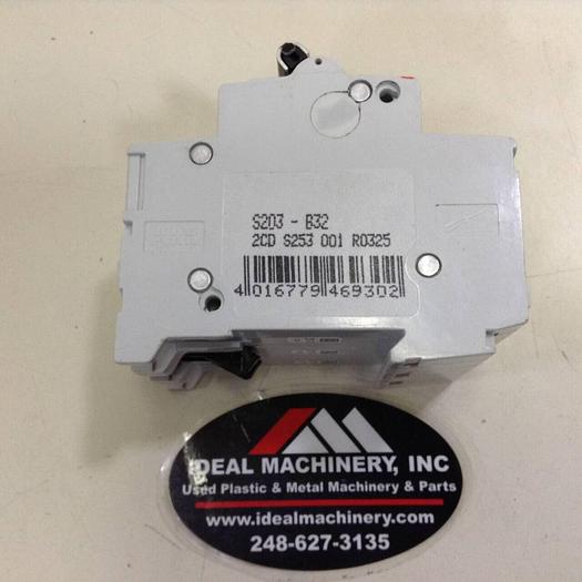 Used ABB 32 Amp Circuit Breaker S203-B32 #75772