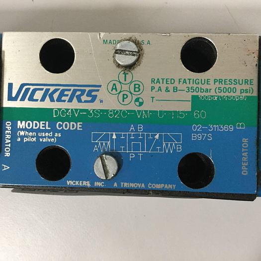 Used VICKERS Valve DG4V3S82CVMUH560 Used