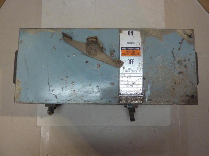 Used WESTINGHOUSE 40 Amp Bus Disconnect Switch 8E-7740 USED