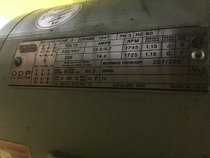 Used NELMOR 5 HP Grinder / Granulator, RG1012P1, Used