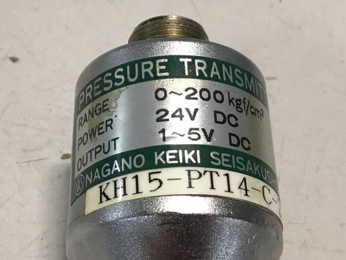Used NAGANO Pressure Transmitter KH15-PT14-C-200-0.25 #126533