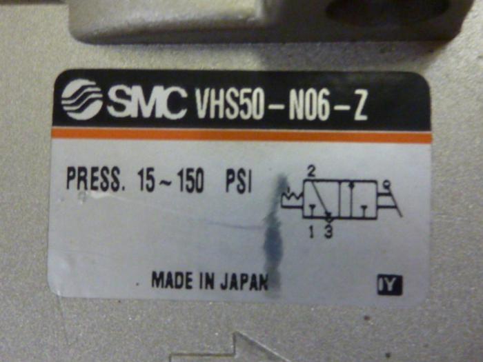 Used SMC 3 Port Lock Out Valve VHS50-N06-Z #60186