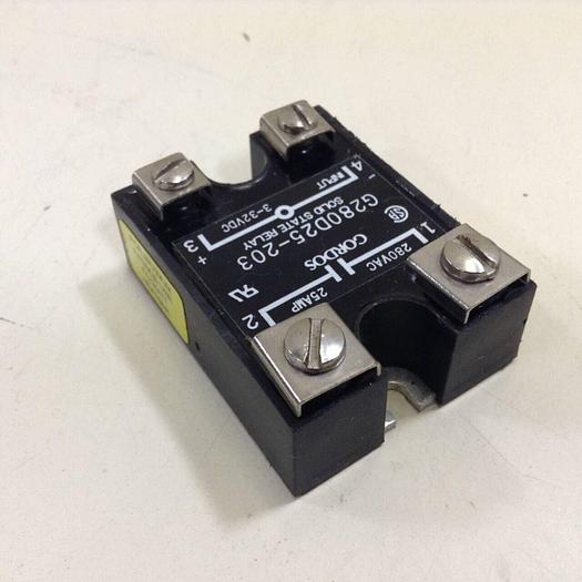 Used GORDOS Solid State Relay G280D25-203 #84436