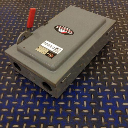 Used CUTLER HAMMER 30 Amp Heavy Duty Safety Switch 4105H311H #82888