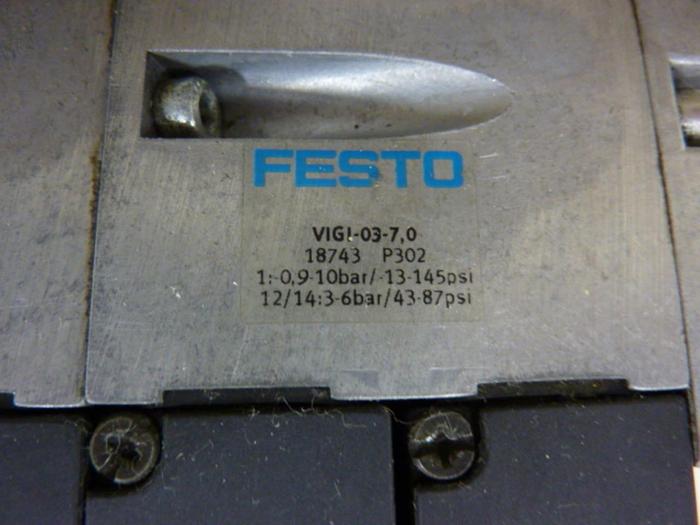 Used FESTO Control Block w/ Valves IFB8-03 #52806