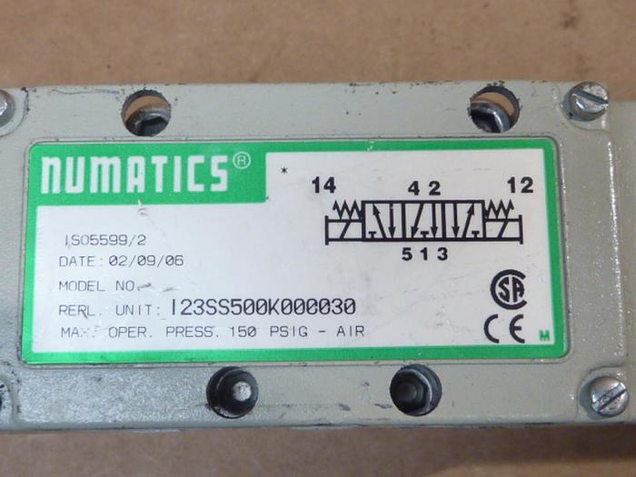 Used NUMATICS Solemoid Valve 123SS500K000030 #40822