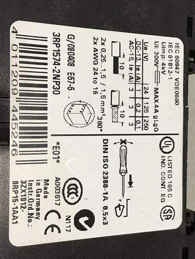 Used SIEMENS Relay 3RP1574-2NP30 #138594
