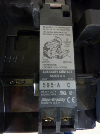 Used ALLEN BRADLEY DC Contactor 123166 Used