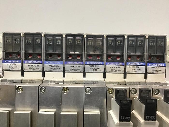 Used KOGANEI Manifold with Valve PBM8P-9W #120994