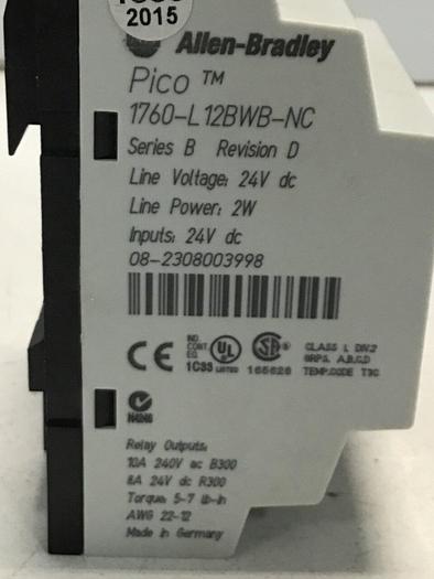 Used ALLEN BRADLEY Programming Control 1760-L12BWB-NC #118753