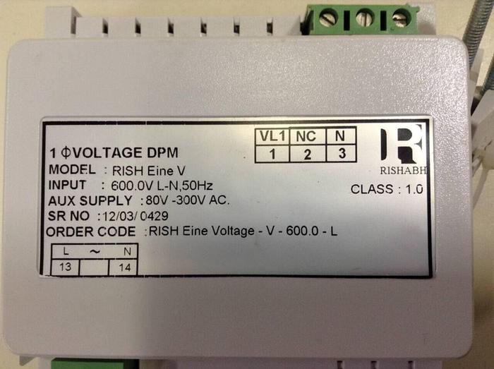 Used RISHABH Digital Panel Meter RISH EINE V #86278