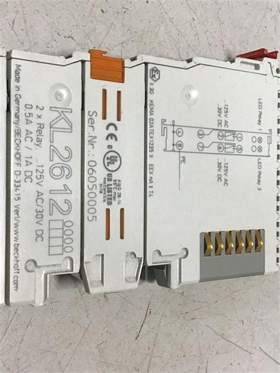 Used BECKHOFF Bus End Terminal KL2612 #119138