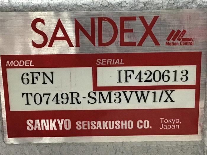 Used SANDEX Indexing Drive 6FNT0732R-SM3VW1/X #119947
