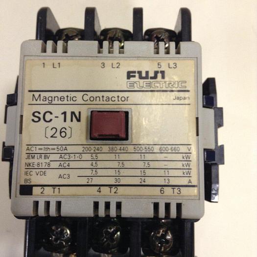 Used FUJI ELECTRIC Magnetic Contactor SC-1N #79901
