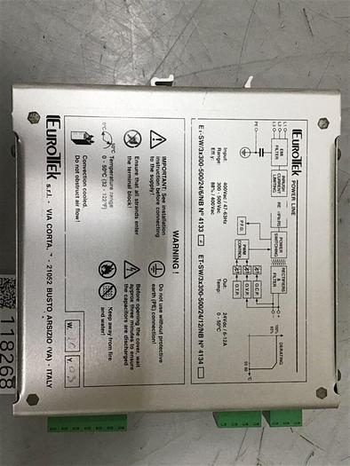 Used EUROTEK Power Supply Unit ET-SW/3X300-500/24/6/NB #118268