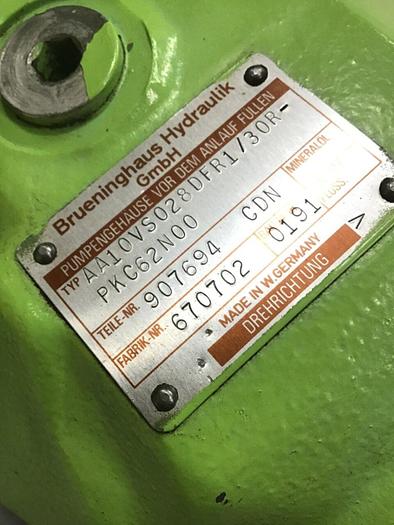 Used BRUENINGHAUS HYDRAULIK Hydraulic Pump AA10VS028DFR1/30R #124579