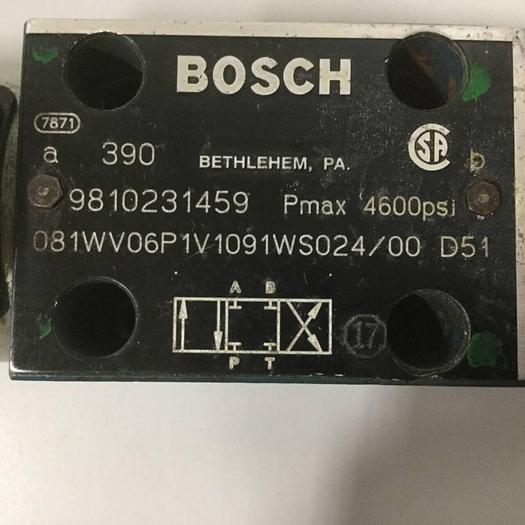 Used BOSCH Relief Valve 9810231459 081WV06P1V1091WS024/00D51 Used