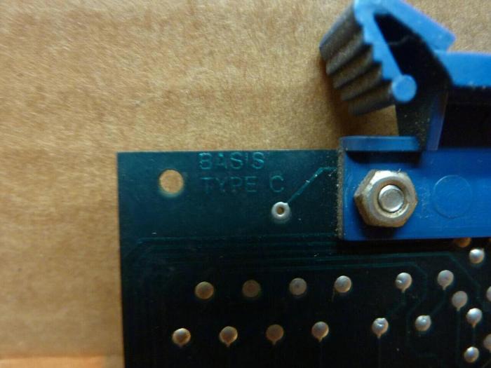 Used BESTUCKUNGSSEITE Hydraulic Control Card BASIS TYPE C #25604