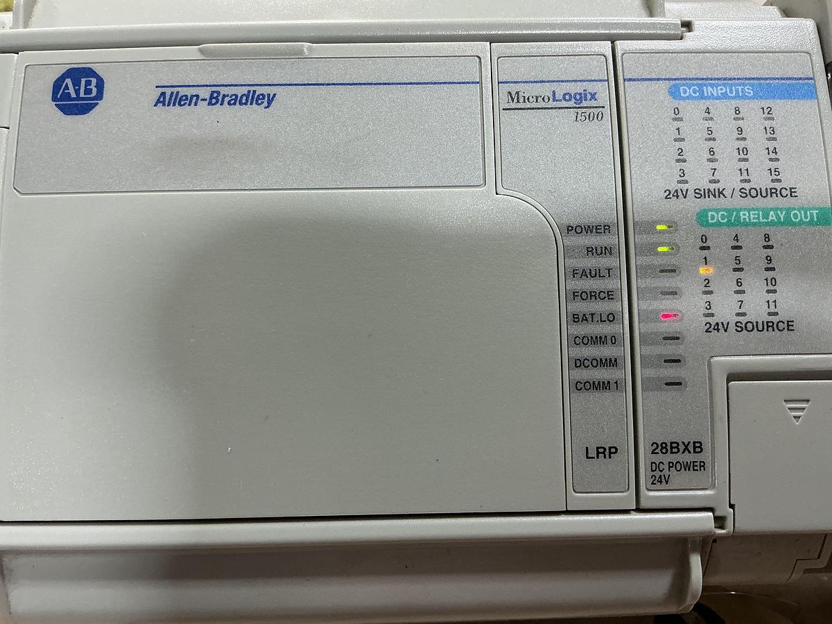 Used ALLEN BRADLEY 1764-28BXB Base Unit, Rack & Cards, Used