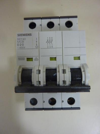 Used SIEMENS 20 Amp Circuit Breaker 5SY4320-8 #46942