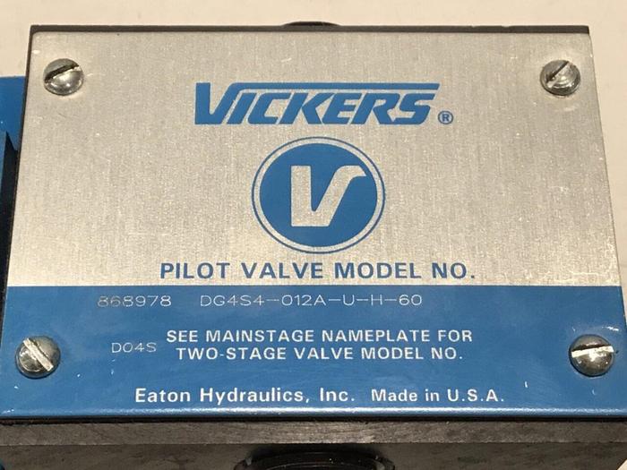 Used VICKERS Valve DG454012AUH60 #121969