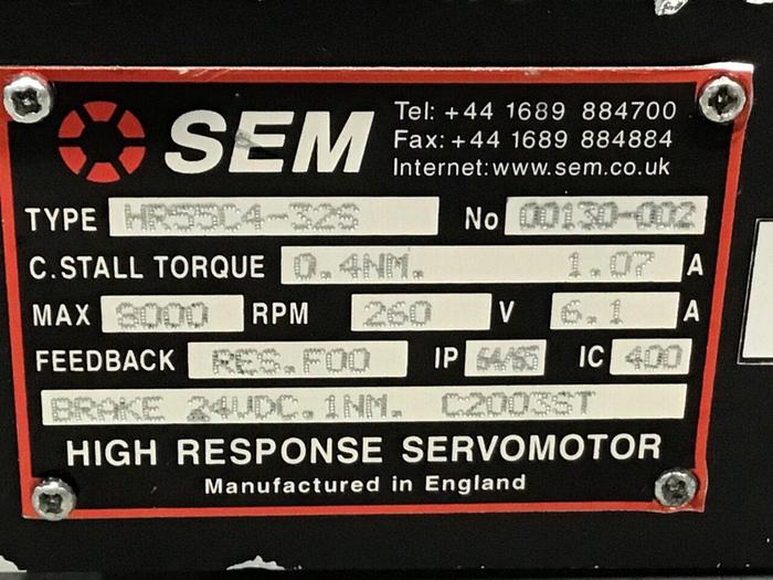 Used SEM Servomotor HR55C4-32S #135958