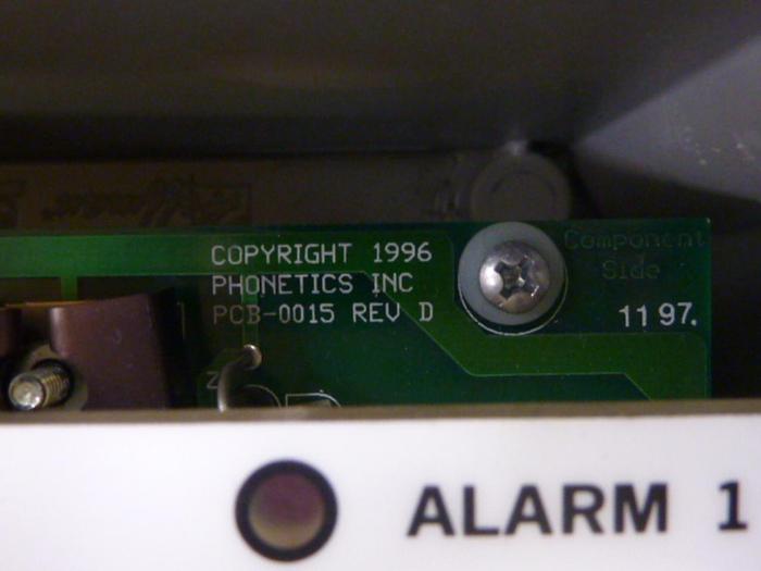 Used PHONETICS Monitoring System CONTROL472 #52472