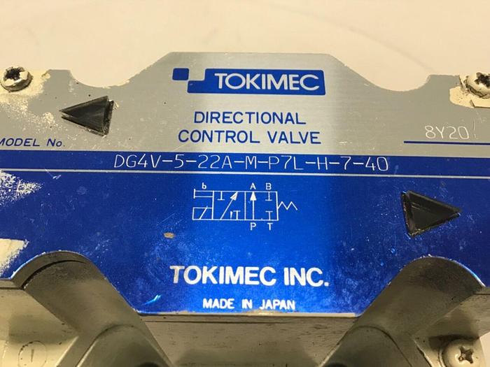 Used TOKIMEC Valve DG4V-5-22A-M-P7L-H-7-40 Used