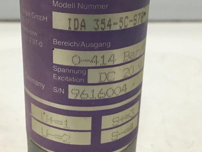 Used DYNISCO Pressure Sensor Transducer IDA354-5C-S78 #116299