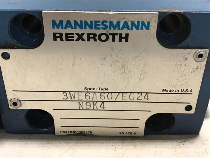 Used MANNESMANN REXROTH Valve 3WE6A60/EG24N9K4 #130778