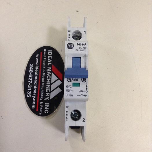 Used ALLEN BRADLEY 6 Amp Circuit Breaker 1489-A1C060 SER A #74223