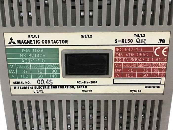 Used MITSUBISHI Magnetic Contactor S-K150 USED