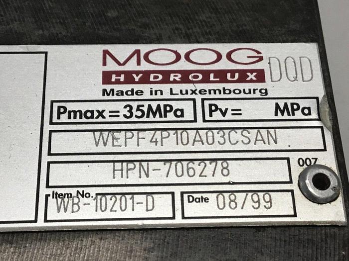 Used MOOG Valve WEPF4P10A03CSAN Used