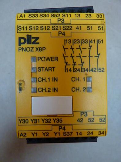 Used PILZ Safety Relay PNOZX8P24VDC3N/O2N/C2SO #28701