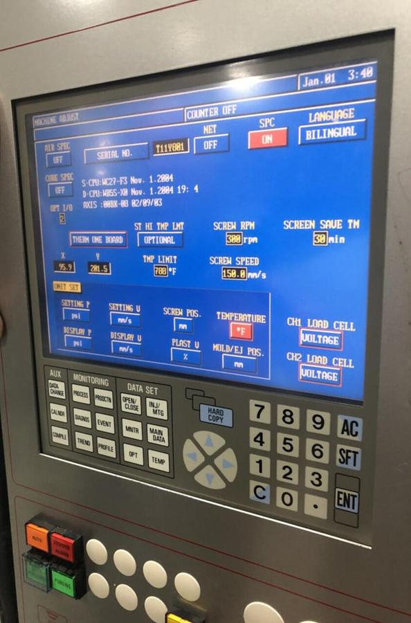 Used NISSEI 110 Ton Vertical Injection Mold Machine TD110E-9E USED