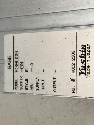 Used YUSHIN AMERICA Base Slot Unit Rack F3BU09-ON #126816